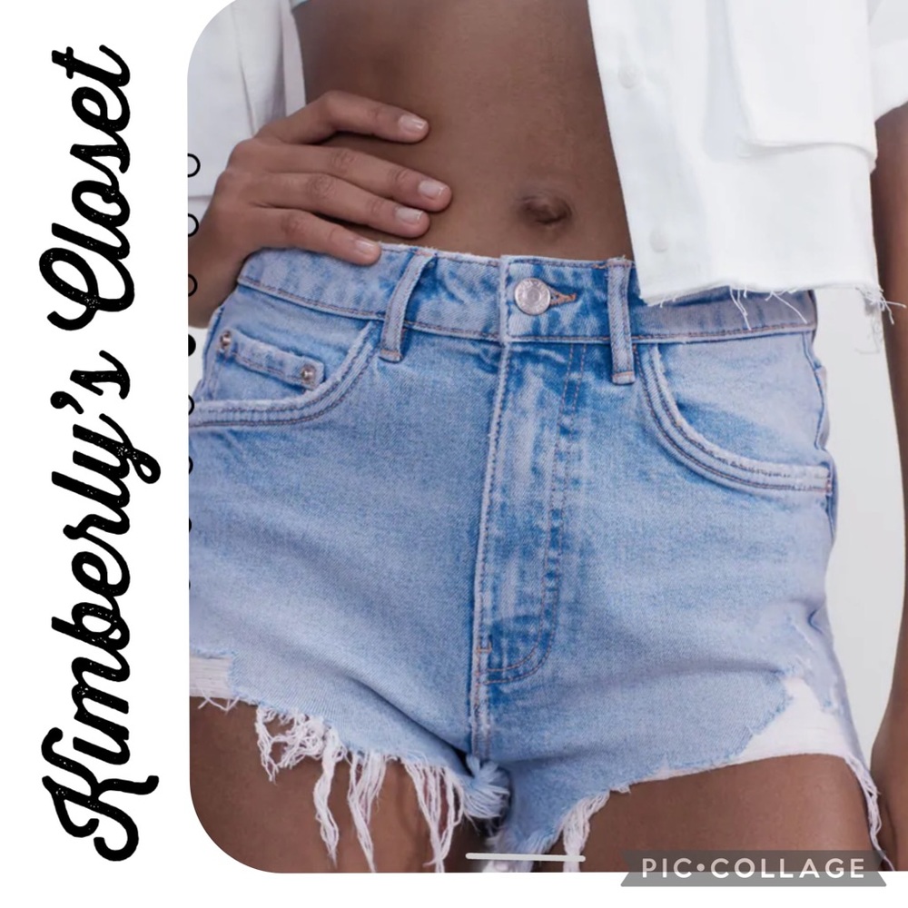 🆕💕ZARA💕 High Waisted Denim Shorts